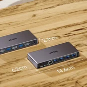 UTK KVM stikalo 8K@60Hz, USB 3.0, 1m