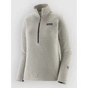 Patagonia R1 Air Zip Neck Fleece Sweater birch white