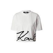 Karl Lagerfeld Majica, crna / bijela