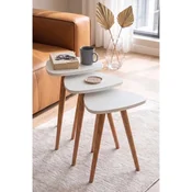 Hanah Home Set uklopivih stocica, 3 komada, Beli