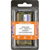GOODRAM 8 GB PC3-10600 (1333)  SODIMM CL9 (GR1333S364L9/8G)