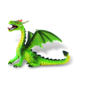 Bullyland Sitting dragon green