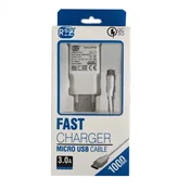 Kucni punjac fast REZ 2/1 3.0A sa USB Micro kablom beli