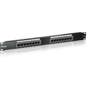 EQUIP PATCH PANELA UTP 19 16XRJ45 CAT.5E BLACK EQUIP
