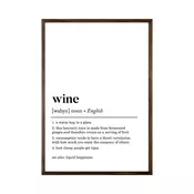 Plakat 50x70 cm Wine - Wallity