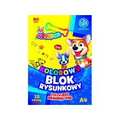 Astra ASTRINO barvni papir A4, 15 listov, 80 g/m2, mešanica motivov, 106021012