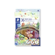Barvni svinčniki, komplet, trikotni, STAEDTLER Noris Colour 187, 36 različnih barv, 36 kosov