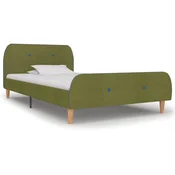 Vidaxl Posteljni okvir zeleno blago 90x200 cm