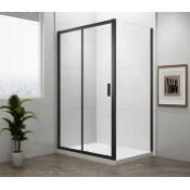 EASY BLACK Pravokotni zaslon 1200x700 mm L/R varianta - 120x70 cm - Polysan - EASY BLACK - 24 - Lepilo - Drugo - Pravokotne tuš kabine - 1200 - 1900 - 700 - 6 - 14