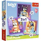 Trefl - Puzzle 3v1 Bluey - 1 - 39 kosov