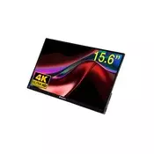 Prenosivi monitor, zaslon osjetljiv na dodir, 4K UHD rezolucija, metalno kućište, 15,6, VERBATIM PMT-15-4K 32238