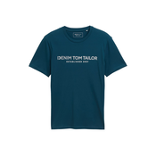 TOM TAILOR DENIM Majica petrol/bela