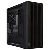 ASUS ohišje PROART PA602 WOOD TG PWM BLACK, Mid Tower, prozorna stranska plošča, črno