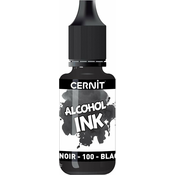Cernit Alcohol Ink Akrilno črnilo Black 20 ml 1 kos