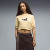 PUMA Essentials Elevated No. 1 Logo Relaxed Sweatshirt Women, Clothing, Buttercream, L