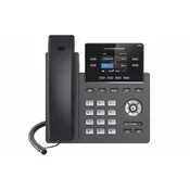 Grandstream GRP2612W Telefon SIP, 2,4-palčni zaslon TFT, 2 računa SIP, 4 programirljive razširitve, 2x10/100Mb, WiFi