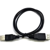 C-TECH USB A-A 1,8m 2.0 podaljšek, črn