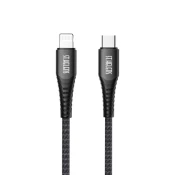 Joyroom Fast Charging kabel USB-C/Lightning 2.1A 1.2m, črna (ST-C04 1,2M Black)