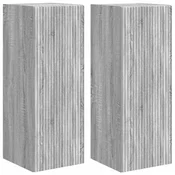 Vidaxl TV stenska omara 2 szt. Siva Sonoma 30 x 31 x 80 cm