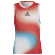 Majica kratkih rukava za djevojcice Adidas G Q1 Tank PB - white/vivid red/sky rush