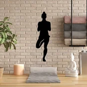 Wallity Zidna dekoracija Yoga 2, 18 x 60 cm, Crna