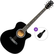 Pasadena PGC-10 Basic SET Black Jumbo akusticna gitara