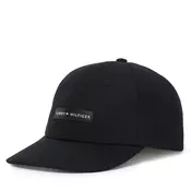 Kapa s šiltom Tommy Hilfiger Logo Patch Canvas Baseball Cap AM0AM14119 Črna