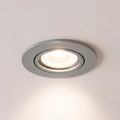 BRUMBERG vgradno reflektorsko svetilo Tirrel-R, vtičnica GU10, mat titan - Dnevna soba/jedilnica - titanov mat - Aluminij