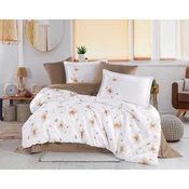 Amara - Brown Brown Satin Double Quilt Cover Set