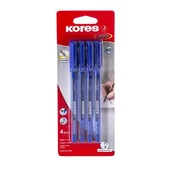 Kuglasta olovka, 1,0 mm, s kapicom, trokutasta, KORES K2-M, plava 37214