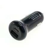Avtomobilski polnilec za naprave s priključkom USB-C/USB-A, dvojni, 30W