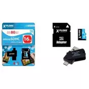 Xplore memoriska kartica 16 GB sa adapterom i čitačem