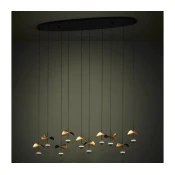 Eglo 390342 - LED Zatemnitveni lestenec na vrvici DRACERA 10xLED/2,3W/230V 3000K