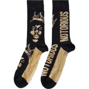 Notorious B.I.G. Nogavice Gold Crown Black & Gold 40-45