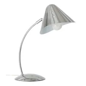 Jeklena namizna svetilka z upogljivo konstrukcijo v sijajno srebrni barvi (višina 40 cm) Nathan – Ellos Home