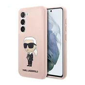 shumee Silikonski ovitek Karl Lagerfeld NFT Ikonik - Samsung Galaxy S23 (roza)