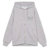 Cropp - Dukserica oversize s kapuljacom - light grey