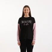 Lotto Ženski duks Fiore cb crewneck, Crni