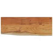 Vidaxl Stenska polica 50x20x2,5 cm pravokotna akacija naraven rob