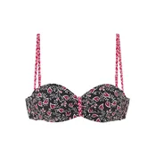 LASCANA Bikini zgornji del roza / črna / bela