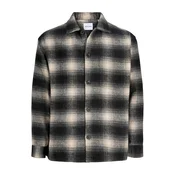 JACK & JONES Srajca JJESOHO OLLIE siva / antracit / svetlo siva