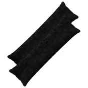 vidaXL Prevleka za blazino 2 kos HOUTEN Črna 40 x 145 cm