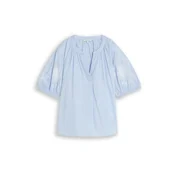 TOM TAILOR Bluza svijetloplava / bijela