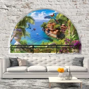 Samoljepljiva foto tapeta - Window in Paradise 196x140