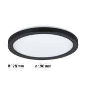 Paulmann Atria Shine Panel on/off črna 840 O19cm - Dnevna soba/jedilnica - Sodobni - Plastika