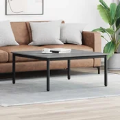 vidaXL Klubska miza Siva Sonoma 100 x 100 x 45 cm Konstruiran les