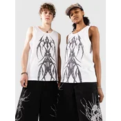 Vitriol Fruit Bat Ribbed Tank Top white