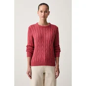 U.S. Polo Assn. pulover ženski bombažen CREW NECK CABLE