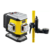 NIVEL SYSTEM Križni linijski laser, rdeč ž. CL3R + LP-36