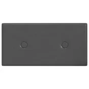 Vidaxl Stenska glavna postelja 12 szt. Siva 30 x 15 cm Umjetno usnje
